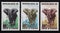 A series of postage stamps of the republic. Coast of ivory. Fauna of the African continent.