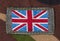 Series of ribbon flags. Great Britain.
