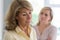 Serious Mature Woman With Adult Daughter At Home
