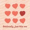 \'Seriously, just Kiss Me\' Happy Valentine\'s Day Love Postcard.