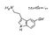 Serotonin Chemistry Molecule Formula Hand Drawn Imitation
