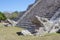 Serpent heads of El Castillo pyramid at Chichen Itza