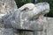 Serpent sculpture at The Great Ballcourt in Chichen Itza, Yucatan, Mexico