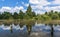 Serpentine lake in Hyde Park, London