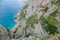 Serpentine path Via Krupp in Capri, Italy