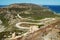 Serpentine road in Corsica island