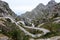 Serpentine road direction sa calobra, majorca