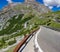 Serpentine road, Stelvio Pass from Bormio