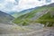 Serpentine road. View from Kegety pass