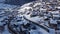 Serpentine Winter Journey: 4K Drone Tracking of Train in Grindelwald, Switzerland