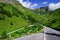 Serpentines on the Grossglocknerstrasse in the Austrian Alps in summer time.