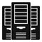 Server computers icon, simple style