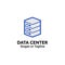 Server logo design template. Big data logo concept. Data Center symbol. Server icon