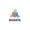 Server logo design template. Big data logo concept. Data Center symbol. Server icon