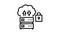 server protection line icon animation