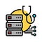 server technology repair color icon vector illustration