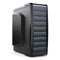 Server tower box. Black desktop PC