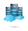 Servers datacenter,cloud computing concept