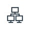 servers vector icon. servers editable stroke. servers linear symbol for use on web and mobile apps, logo, print media. Thin line