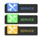 Service buttons