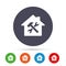 Service house. Repair tool icon. Service symbol.