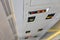 Service panel in passenger airplane closeup