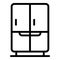 Service refrigerator icon, outline style