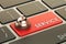 Service Reservation keyboard button, 3D rendering