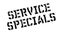 Service Specials rubber stamp
