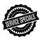 Service Specials rubber stamp