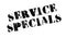 Service Specials rubber stamp