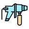 Service sprayer icon vector flat