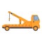 Service tow truck icon cartoon vector. Auto help repair