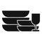 Service wash dishes icon simple vector. Repair dishwasher