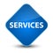 Services elegant blue diamond button