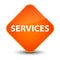 Services elegant orange diamond button