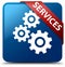 Services (gears icon) blue square button red ribbon in corner