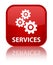 Services (gears icon) special red square button