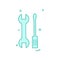 services setting tools wrench icon vector design