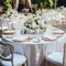 Serving a festive table with floral arrangements