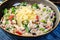 A serving of Mushroom Risotto in a round bowl