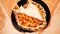 Serving Sweetness A Dynamic Vector Art of a Pie Server on National Peach Pie Day.AI Generated