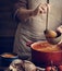 Serving tomato soup food photography recipe idea