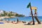 Ses Figueretes Beach in Ibiza Town, Spain
