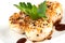 Sesame ginger scallop with hoisin sauce