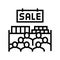 sesonal sale line icon vector illustration