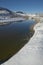 Sespe River after fresh snowfall off Highway 33 north of Ojai, California