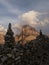 The Sesto Dolomites in the evening