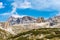 Sesto Dolomites in front of Tre Cime di Lavaredo - Mountain Peaks Italy Alps