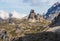 Sesto Dolomites from Tre Cime di Lavaredo - Mountain Peaks in Italy Alps